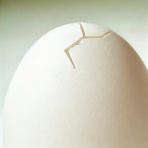 Cracked egg image